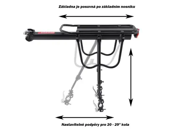 MAX1 Rock nosič na sedlovku se vzpěrami 20-29" černá