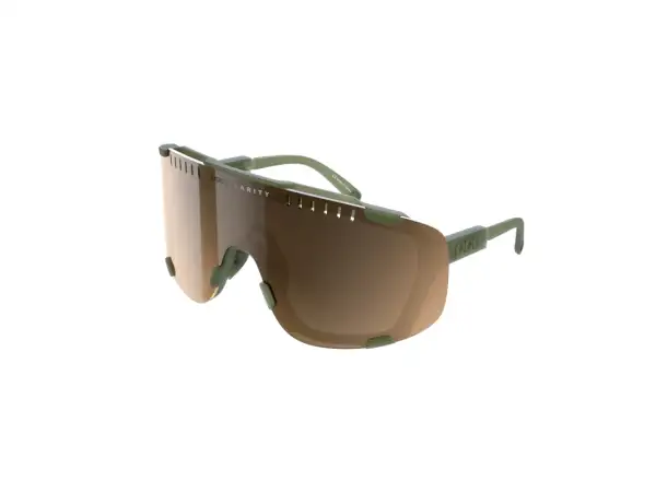 POC Devour cyklistické brýle Epidote Green/Translucent Brown Silver