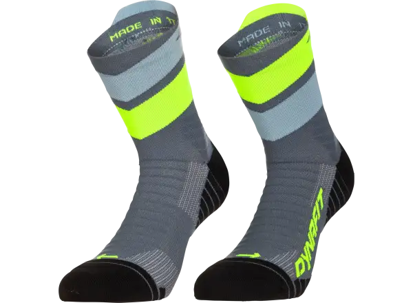 Dynafit Ultra Mid běžecké ponožky Cinder/Ultra Yellow