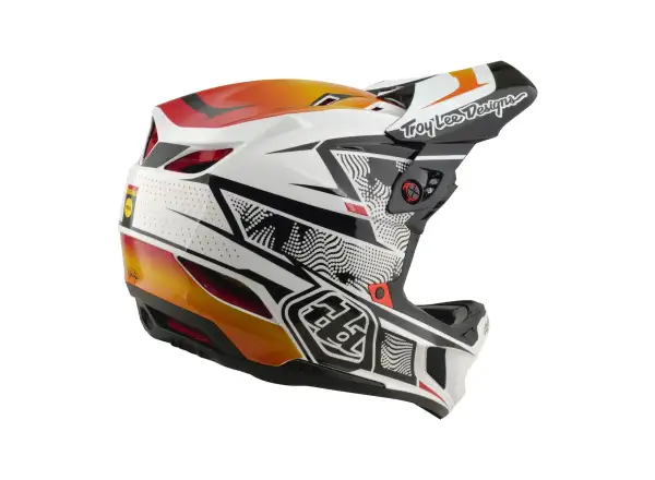 Troy Lee Designs D4 Composite MIPS přilba Lined up White