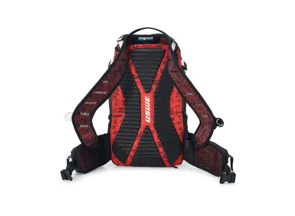 USWE Flow 16 batoh s chráničem páteře Black/Red 16l vel. S