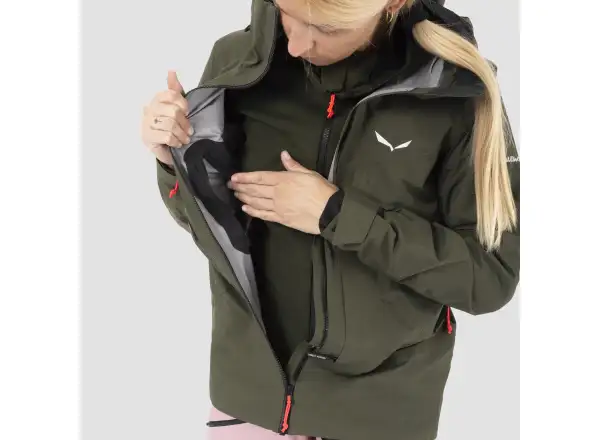 Salewa Sella 3L Powertex dámská bunda Dark Olive