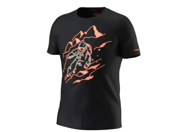 Dynafit Blacklight Cotton pánské triko krátký rukáv Black Out