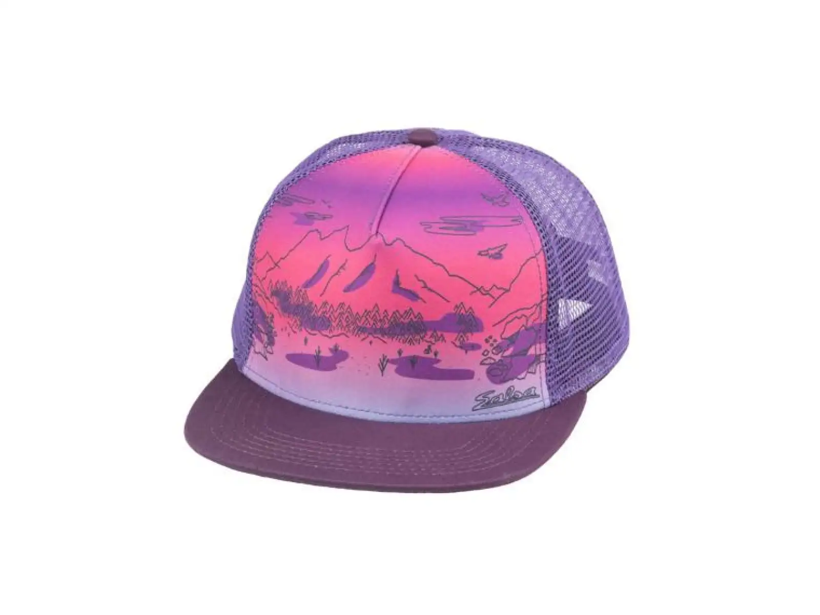 Salsa Landscape trucker hat kšiltovka fialová