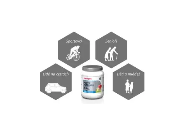 Sponser Power Porridge proteinová energetická kaše Apple/Vanilla 840 g
