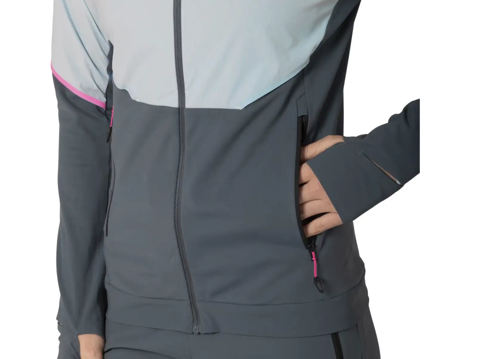 Dynafit Alpine Hybrid dámská běžecká bunda Cloud Blue