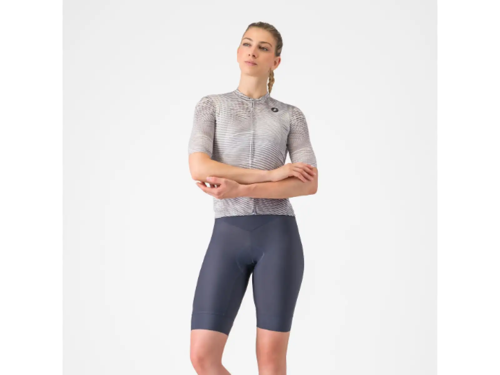 Castelli Prima 2 DT dámské kraťasy s laclem Twilight Blue/Hibiscus