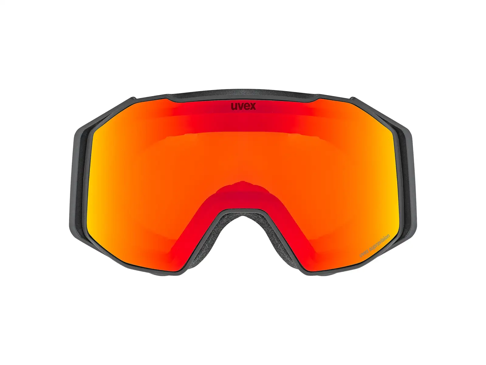 Uvex Gravity FM lyžařské brýle black matt/rainbow - yellow