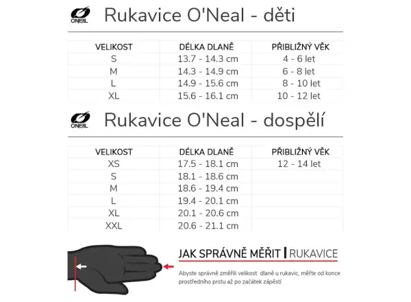 Oneal Matrix dětské rukavice Crank