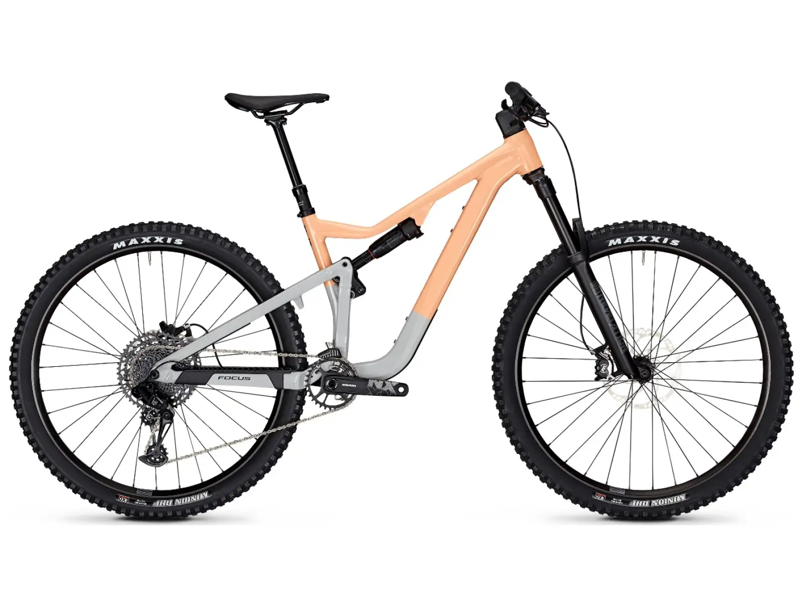 Focus Jam 6.8 DI celoodpružené horské kolo Melon Glossy/Lightgrey Glossy