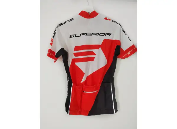 Superior Race dámský dres krátký rukáv bílá/červená