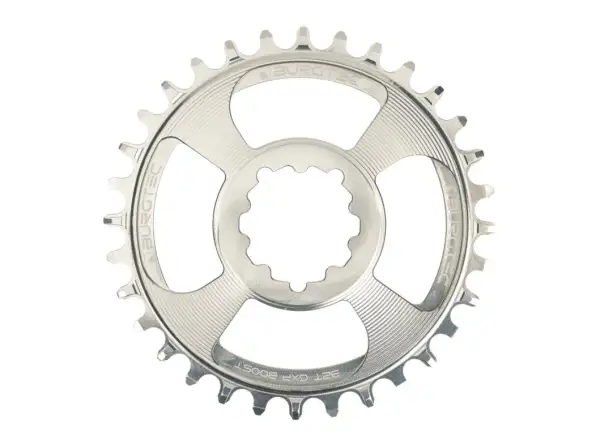 Burgtec Thick Thin GXP Boost převodník 3 mm offset 32 zubů stříbrná