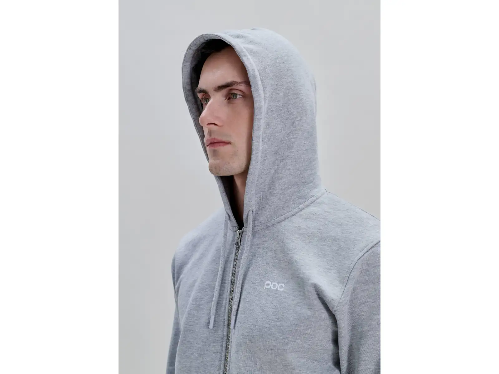 POC Zip Hoodie mikina na zip s kapucí Grey Melange