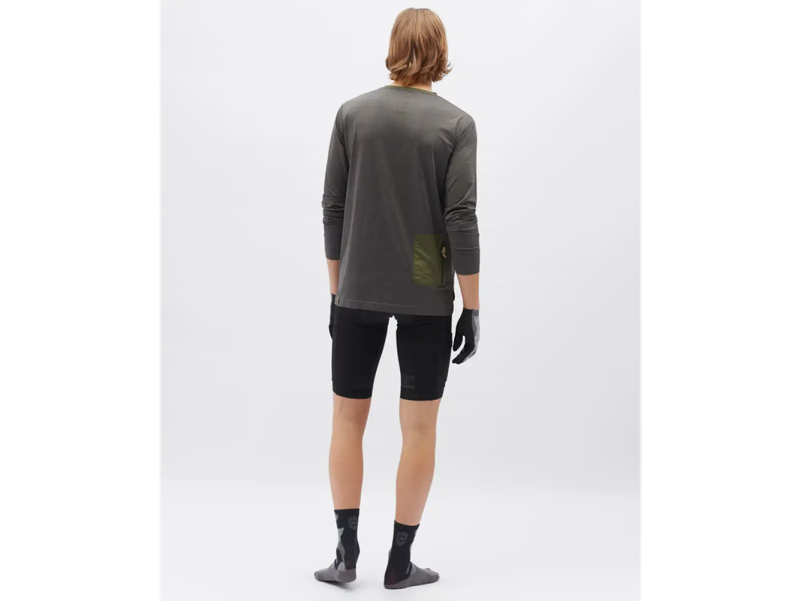 Silvini Casalo pánské triko dlouhý rukáv Charcoal/Olive