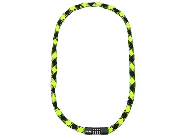 Max1 Twist řetězový zámek kódový 3,2x1200 mm zeleno/černý