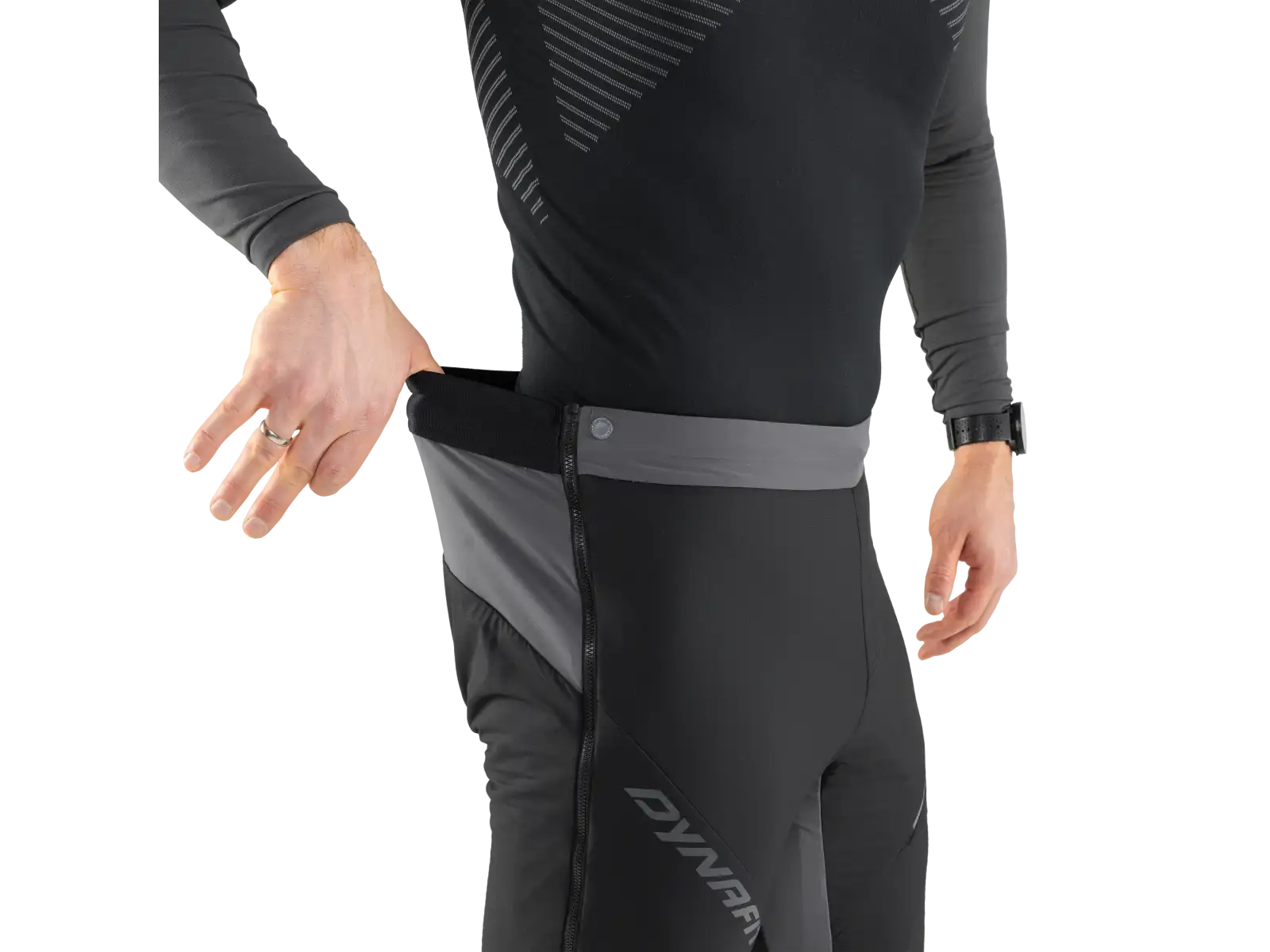 Dynafit Mezzalama Polartec Alpha Overshorts kraťasy černé