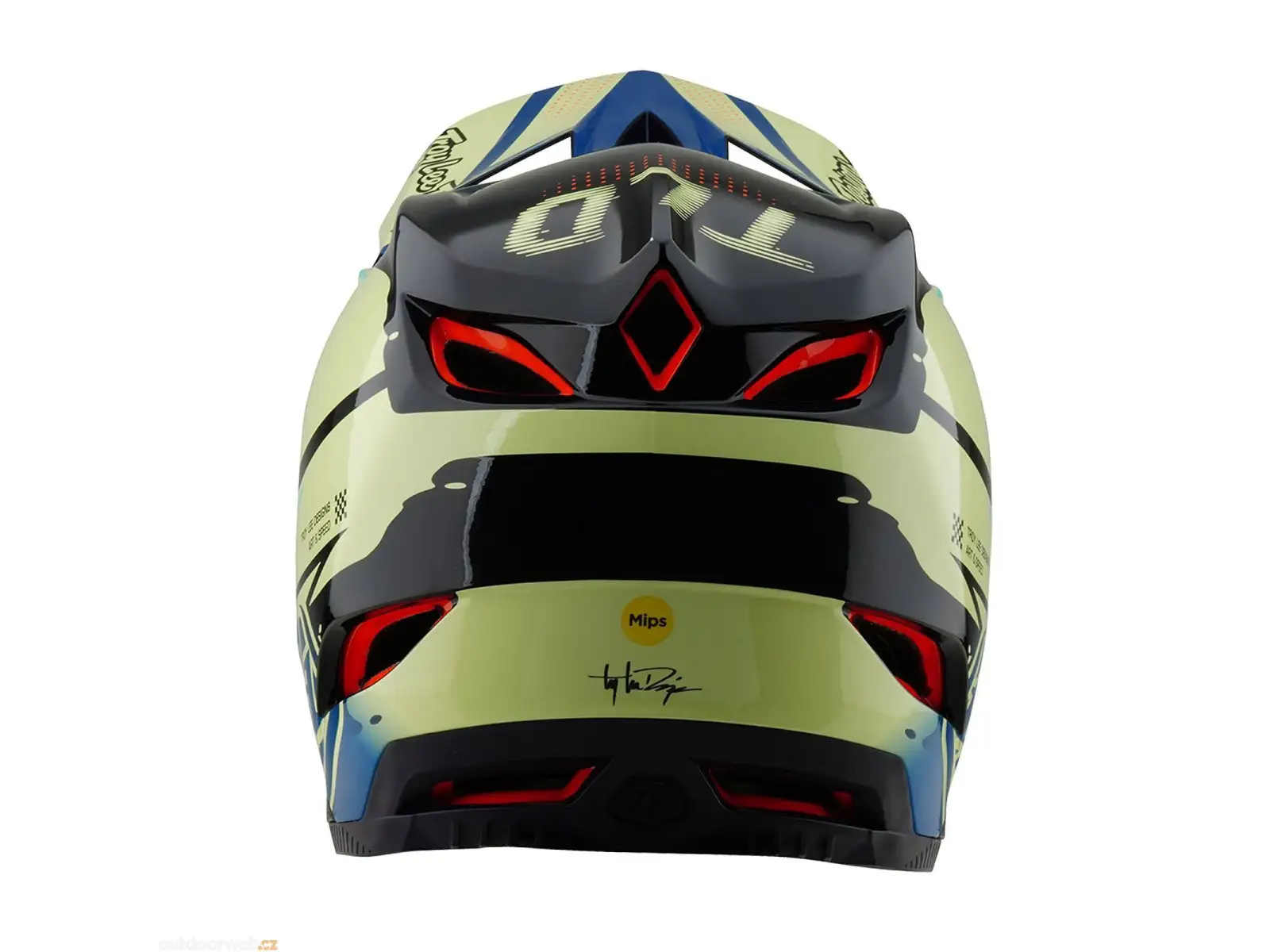 Troy Lee Designs D4 Composite integrální přilba Drip Glo Yellow