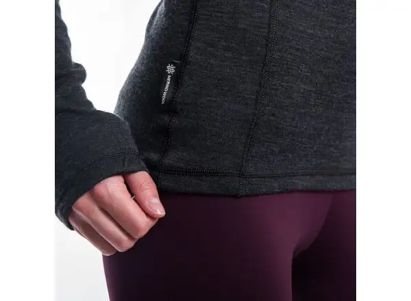 Sensor Merino Bold Roll Neck dámské triko dlouhý rukáv Anthracite Gray