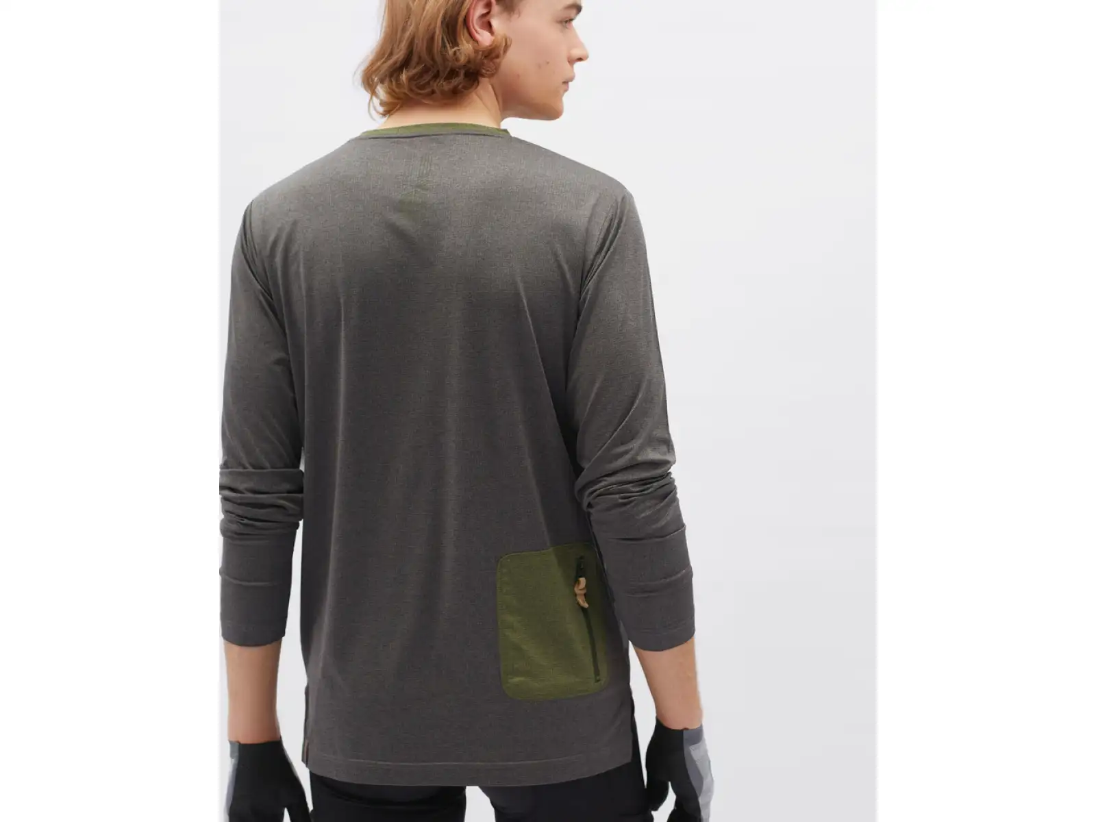 Silvini Casalo pánské triko dlouhý rukáv Charcoal/Olive