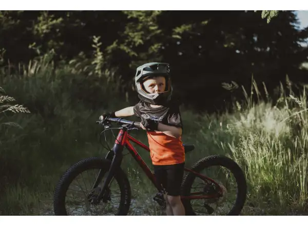 Force Kid MTB Cheery dětský dres krátký rukáv černá/oranžová