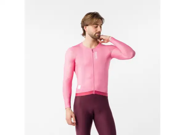 Castelli Giro 109 Corretto pánský dres dlouhý rukáv Rosa Giro
