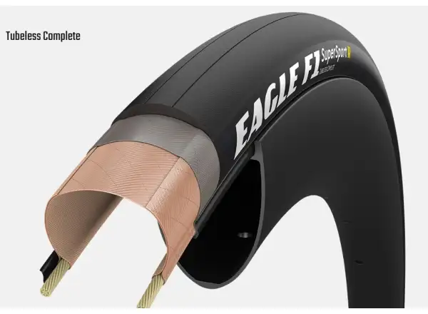Goodyear Eagle F1 SuperSport R Tubeless Complete 28" silniční plášť kevlar Tan