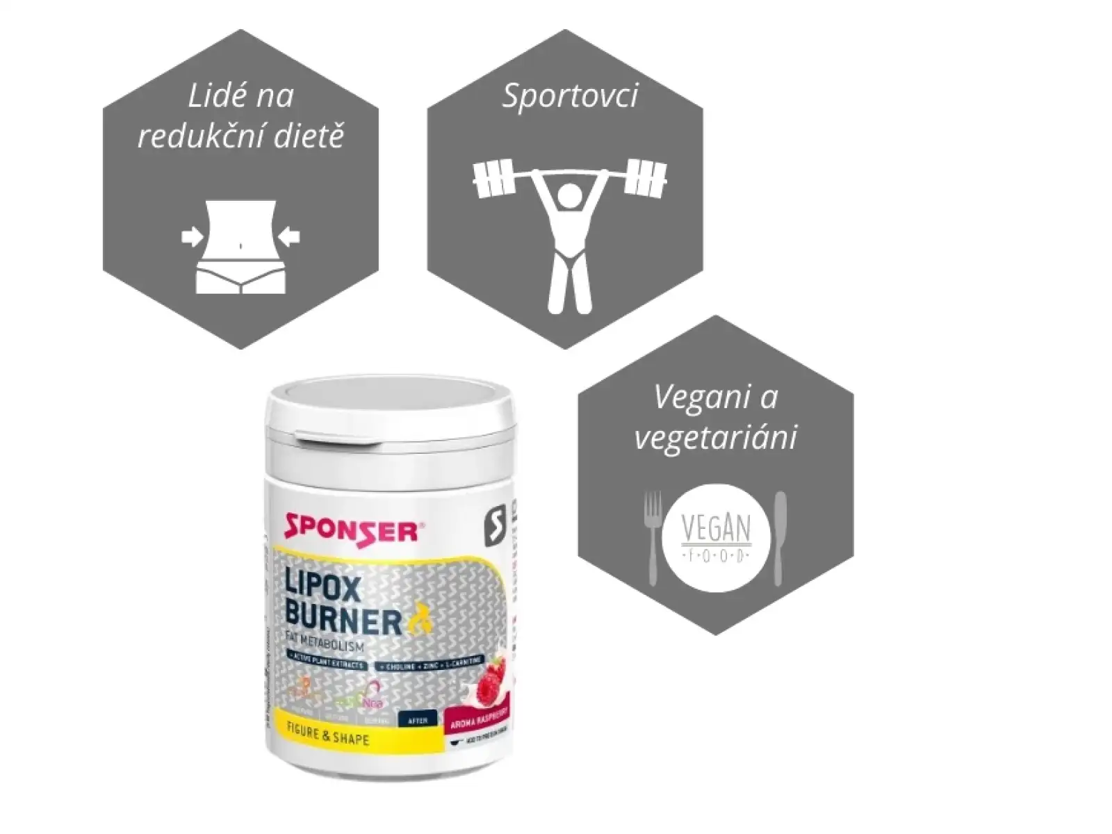 Sponser Lipox Burner spalovač tuků s kapsaicinem a polyfenoly 110 g