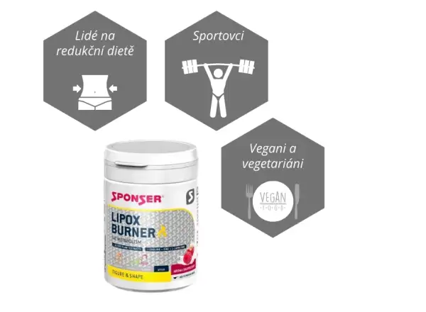 Sponser Lipox Burner spalovač tuků s kapsaicinem a polyfenoly 110 g