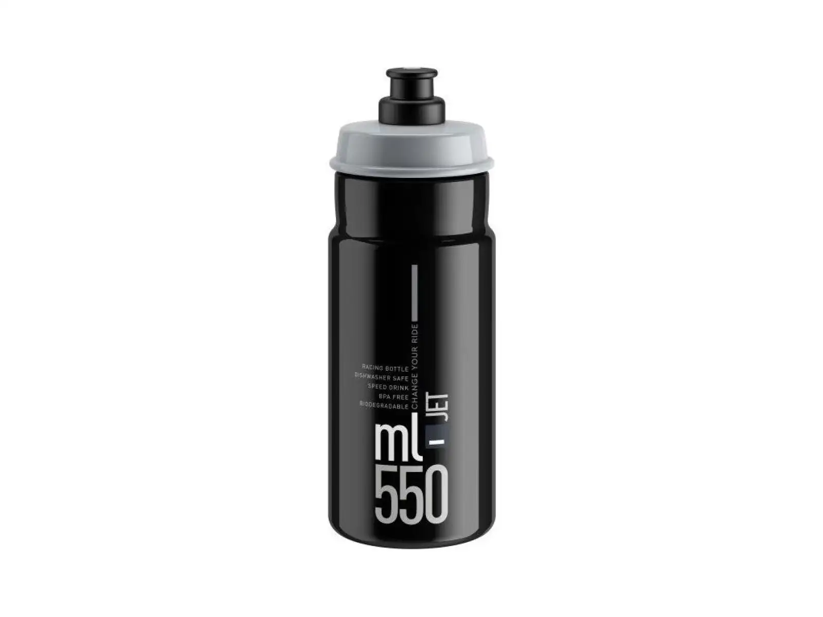 Elite Jet láhev 550 ml Black/Grey Logo