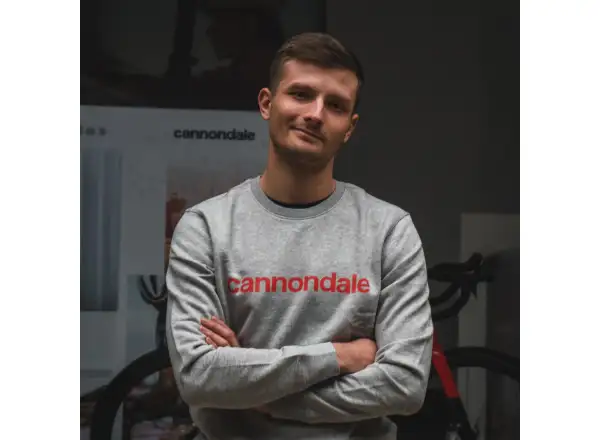 Cannondale Lifestyle mikina dlouhý rukáv Heather Grey/Rally Red