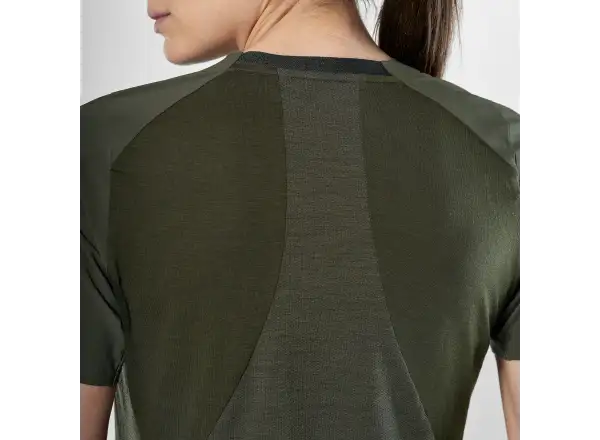 Salewa Puez AM Hyb dámské triko krátký rukáv Dark Olive
