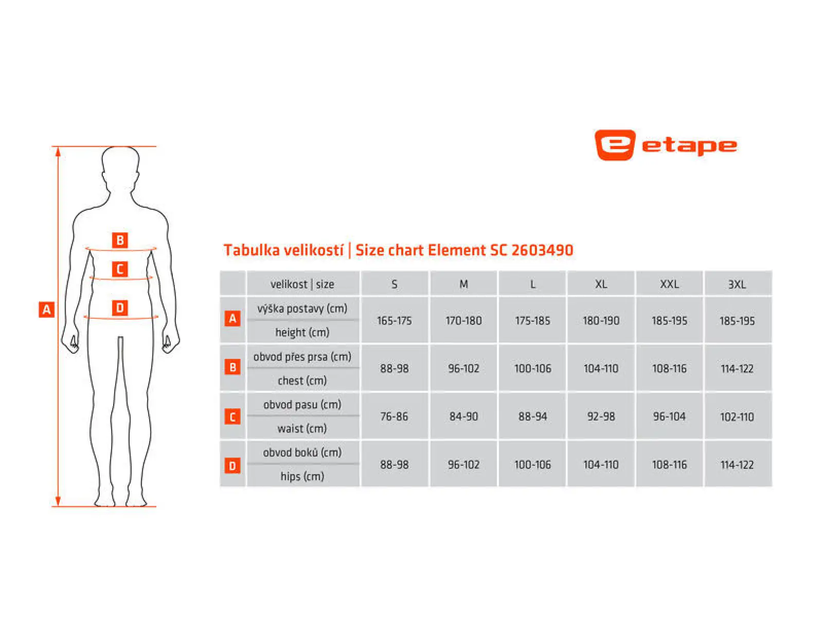 Etape Element SC pánské funkční triko bez rukávů bílá