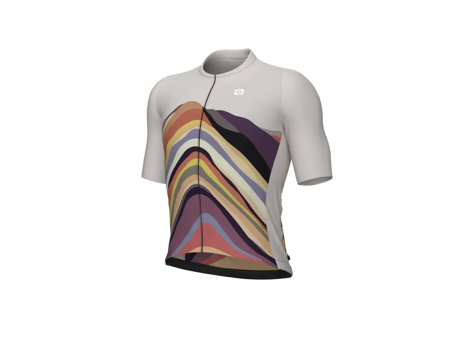 Alé PR-E Rainbow pánský cyklistický dres krátký rukáv Beige