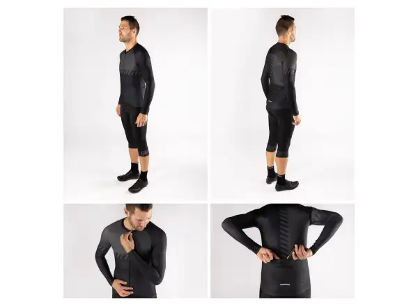 Force Fashion pánský dres dlouhý rukáv černá/šedá