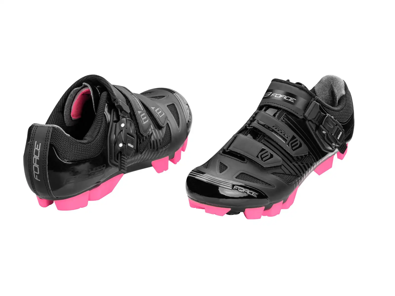 Force MTB Turbo lady dámské tretry černá/růžová