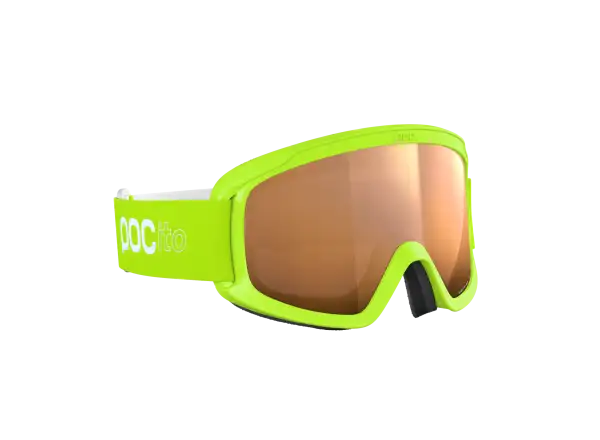 POC POCito Retina dětské lyžařské brýle Fluorescent Yellow/Green/Partly Sunny Light Orange