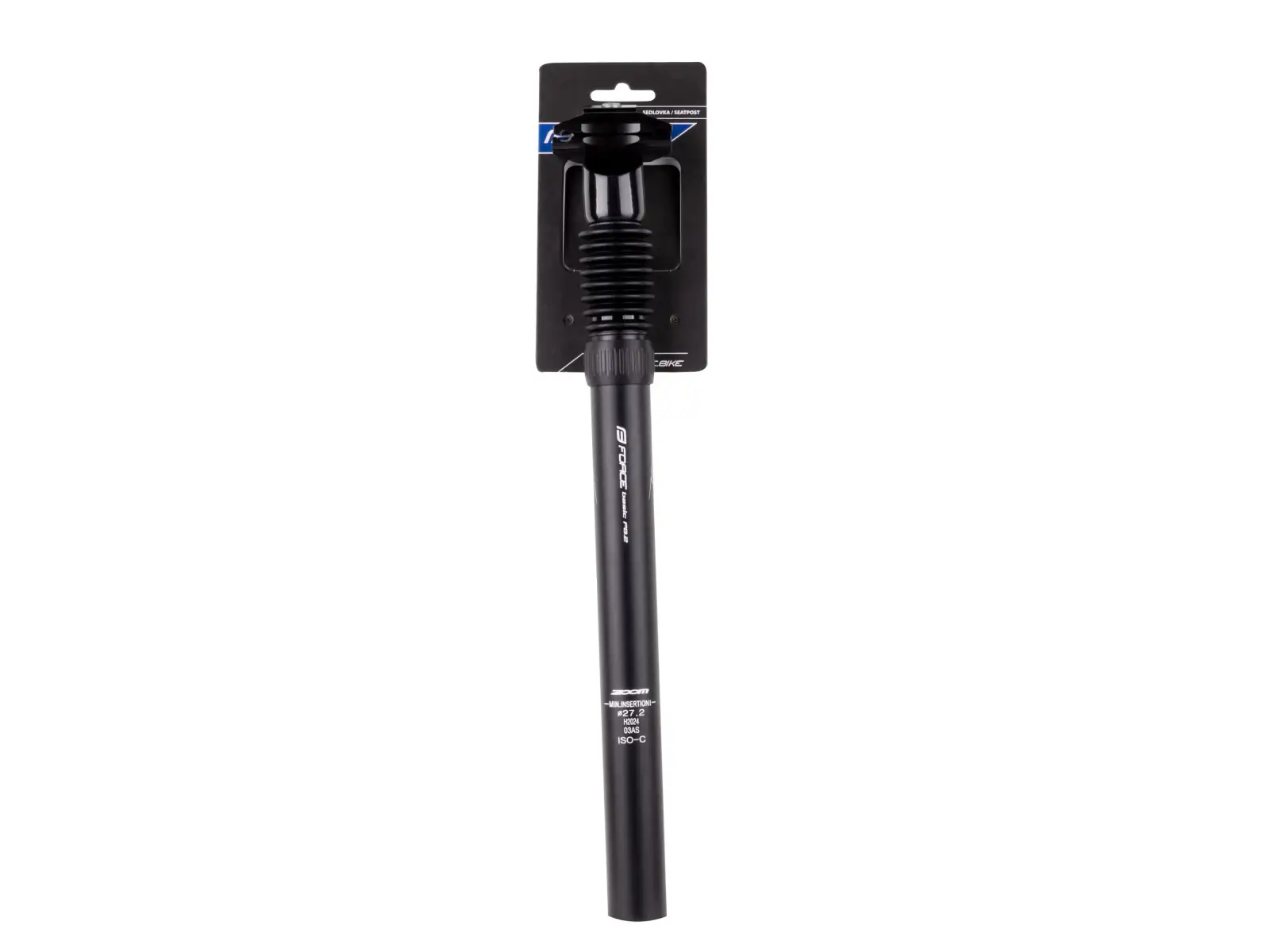 Force Basic P8.2 odpružená sedlovka 27,2 mm / 350 mm matná černá