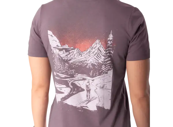 Dynafit Back Graphic Cotton dámské triko krátký rukáv Ephemera/Valley