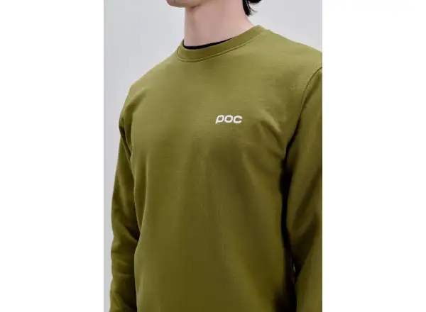 POC Crew mikina Olivine Green/Hydrogen White