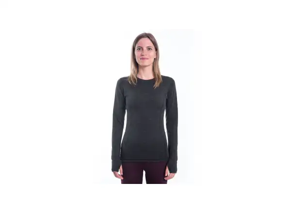 Sensor Merino Bold dámské triko dlouhý rukáv Anthracite Gray