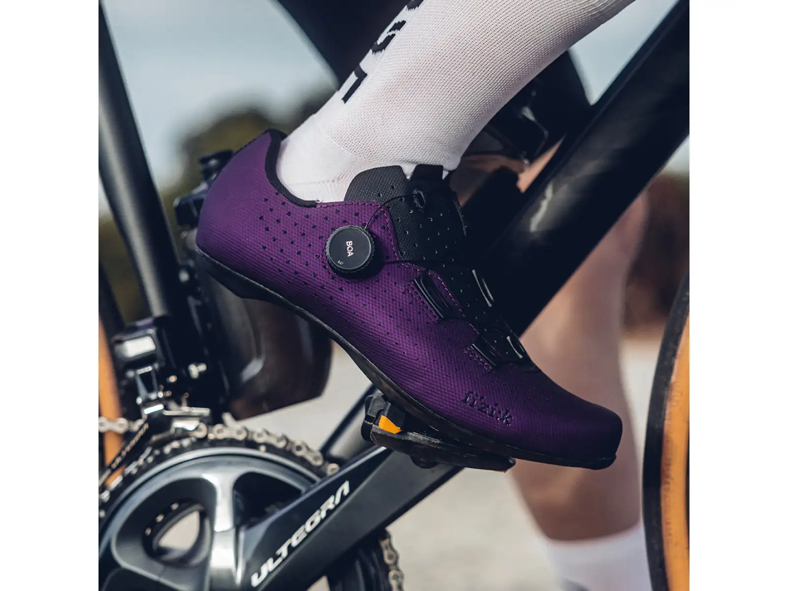 Fizik Tempo Decos Carbon silniční pánské tretry Aubergine/Black