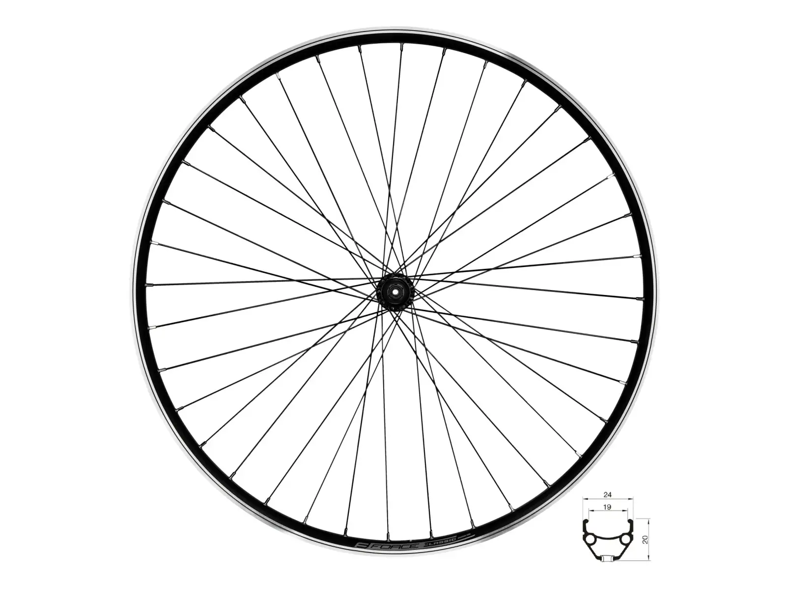 Force Classic 29 přední vypletené kolo