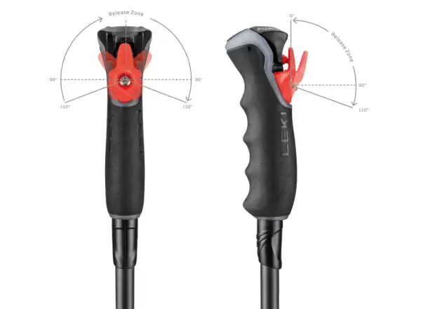 Leki Artena Airfoil 3D sjezdové hole Black/Dark Anthracite/Rosegold
