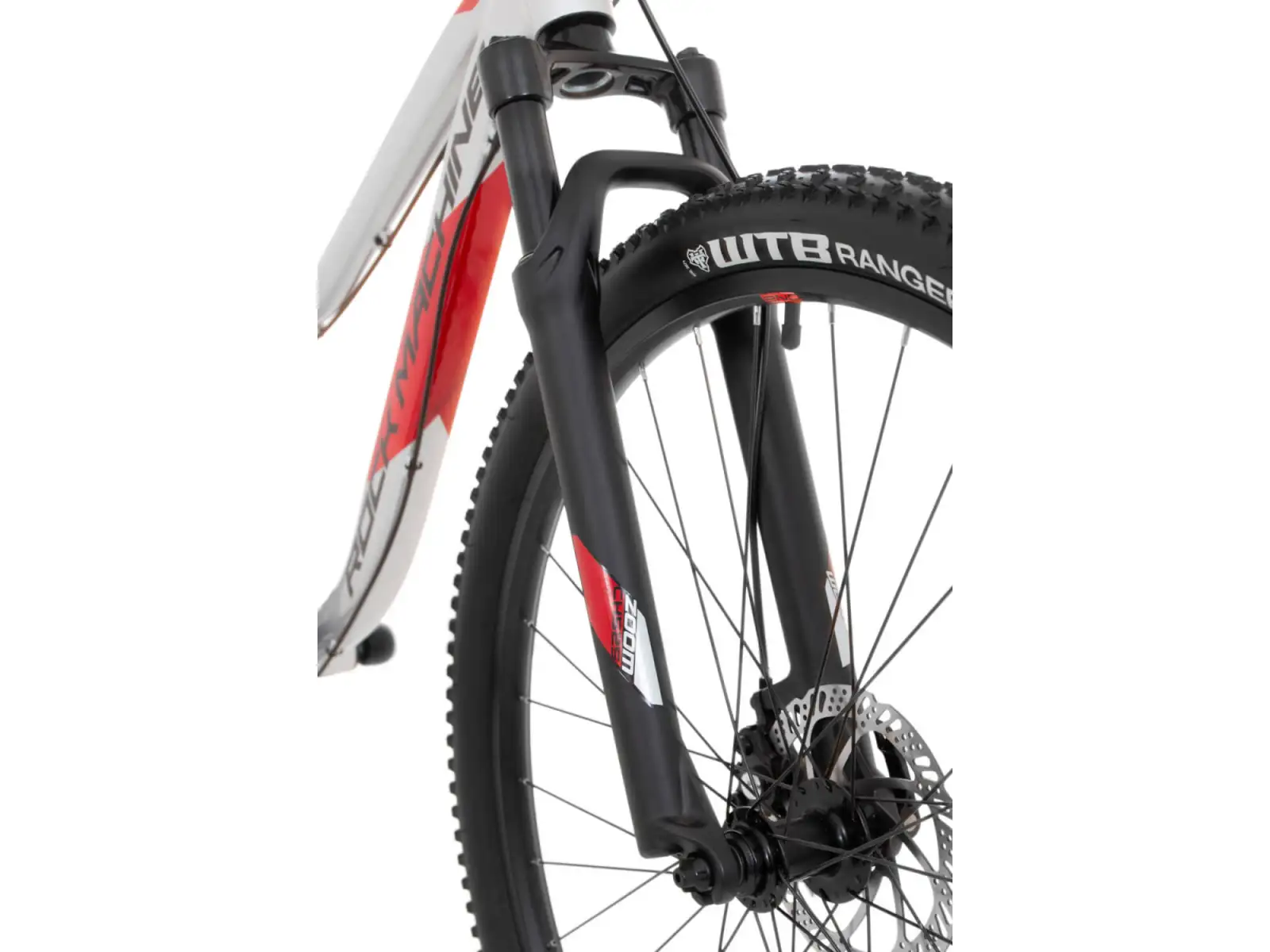 Rock Machine Storm 27 MD dětské kolo Gloss Silver/Black/Red