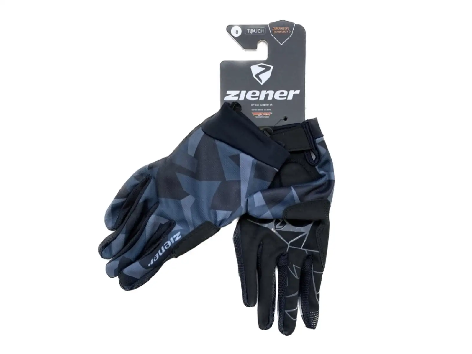 Ziener CNUT Touch pánské cyklistické rukavice dlouhé Black