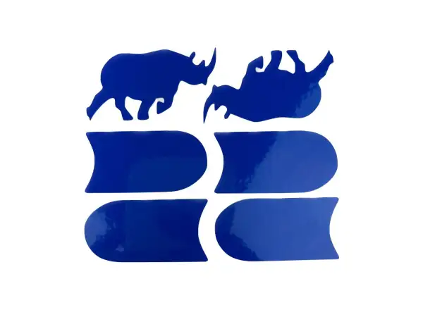Shaman Racing reflexní samolepky nosorožec set 6 ks modrá