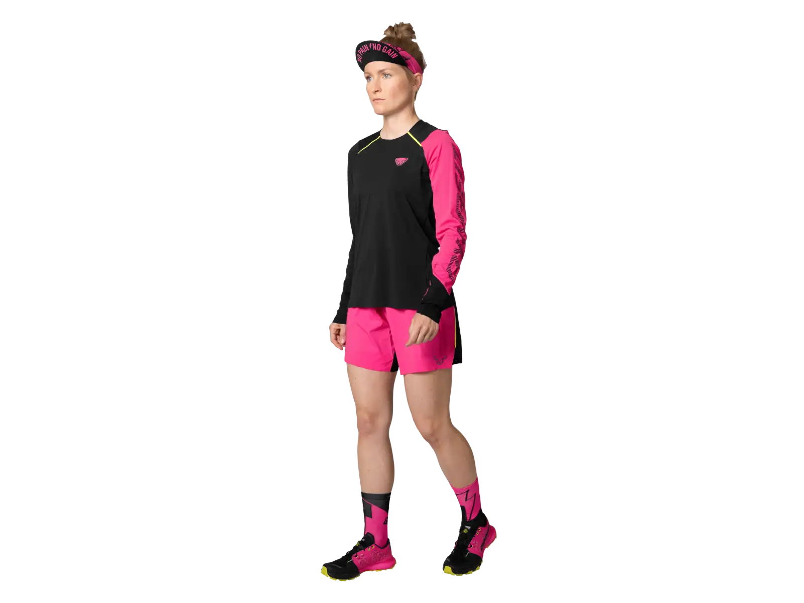 Dynafit DNA dámské běžecké triko dlouhý rukáv Pink Glo
