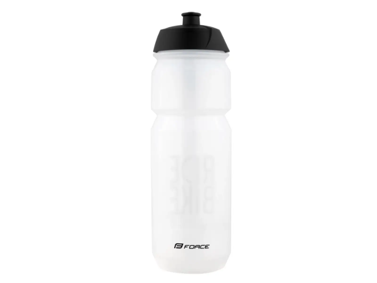 Force Ride Bike cyklistická láhev 750 ml transparentní/černá