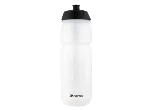 Force Ride Bike cyklistická láhev 750 ml transparentní/černá