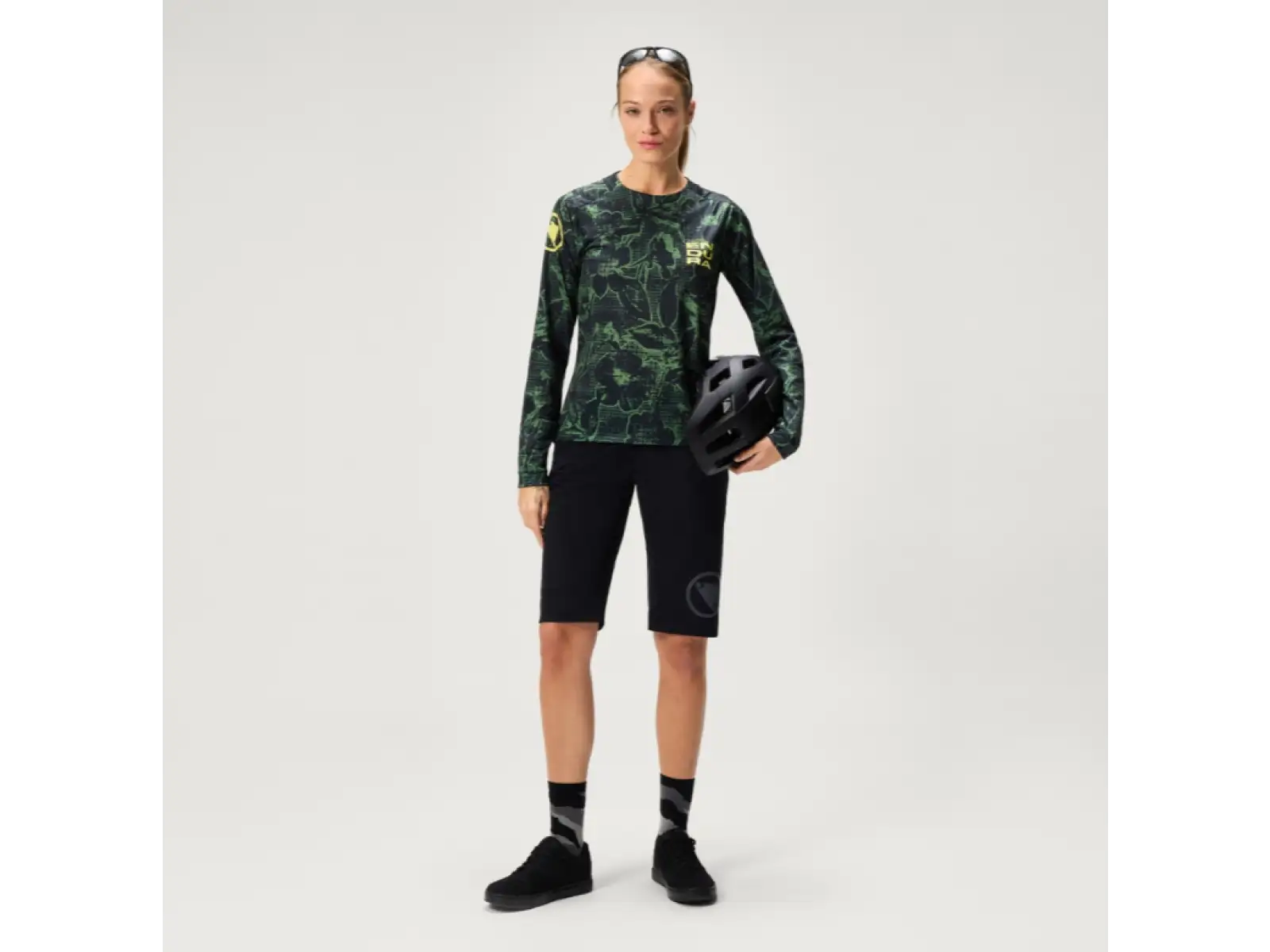 Endura Floral LTD dámský dres dlouhý rukáv Black